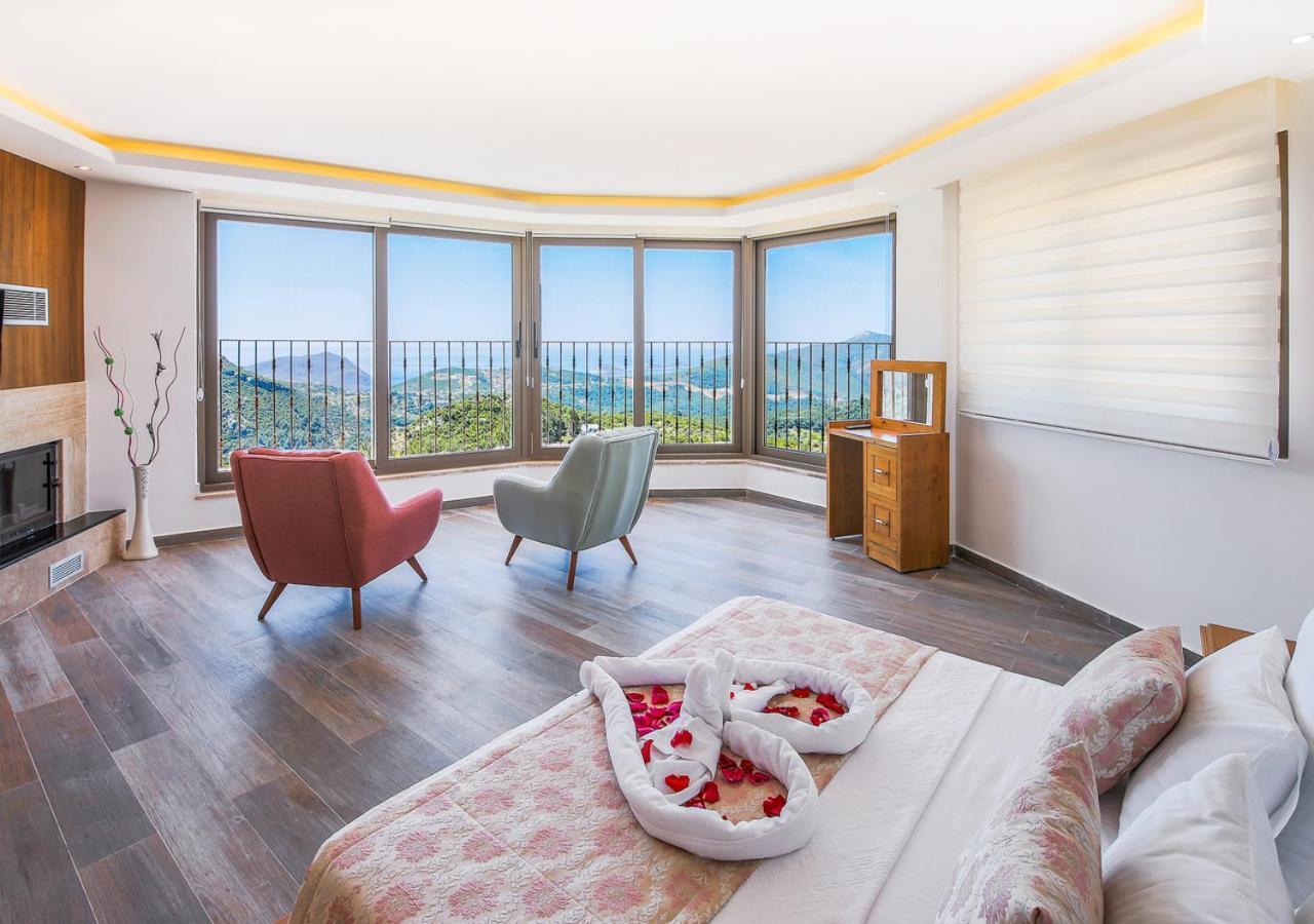 Villa 5 Sleeps 6 Isolated Pool See And Montain View-Villa Kartal Yuvasi Uzumlu  Dış mekan fotoğraf